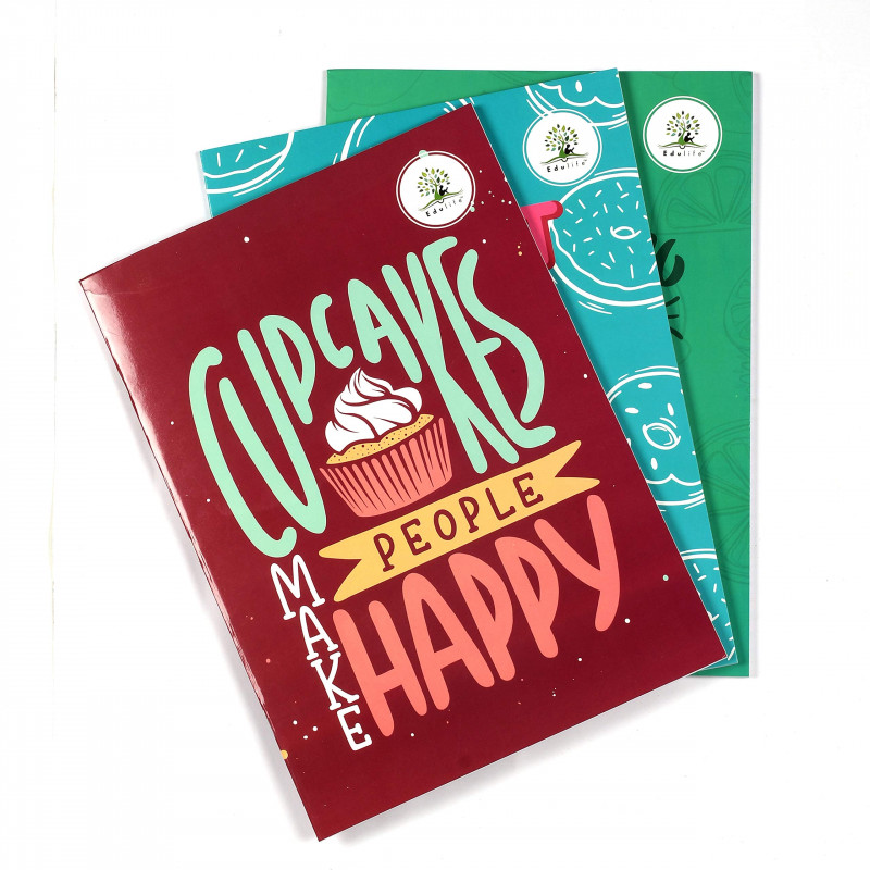 A4 Register Single Line Exercise Notebook -21 cm X 29.7 cm|120 Pages