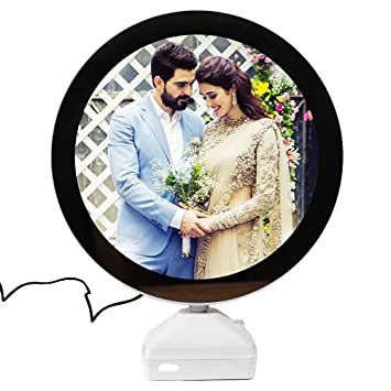 Magic Photo Frame and Mirror Rounded | Magic Mirror LED Phot