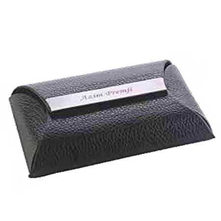 Customized with Your Name Premium PU Leather & Metal Card Ho