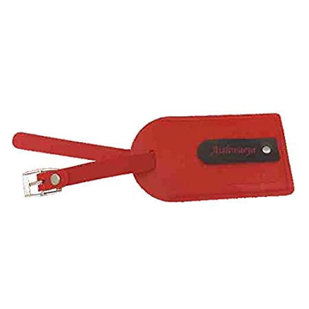 Personalised with Your Name Engraved PU Leather Bag Tag 8.7 