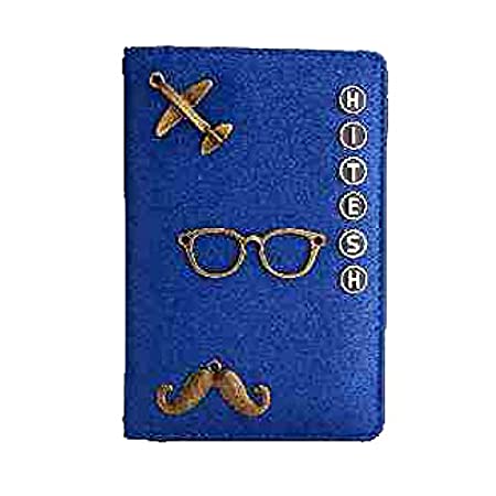Personalized Passport Cover with Charm for Unisex and Women 