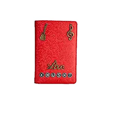 Personalized Passport Cover with Charm for Unisex and Women 