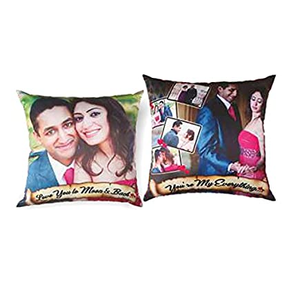 Personalized Satin Cushion 16 X 16 Two Side_ Multicolor for 
