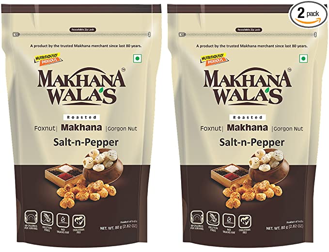 Makhanawala’s Roasted Makhana (Foxnuts)/ Gorgon nut |Salt & 
