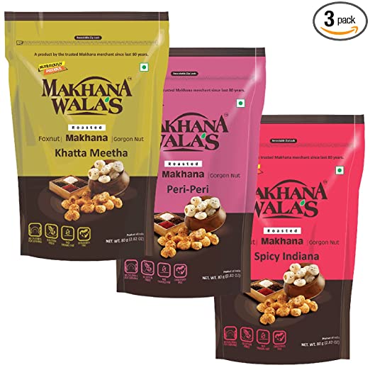 Makhanawalas Roasted & Flavoured Makhana (Foxnuts) | Gorgon