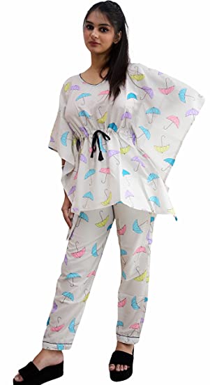 Motley by RiyaJain Womens Swiss Cotton Printed Pretty Umbre