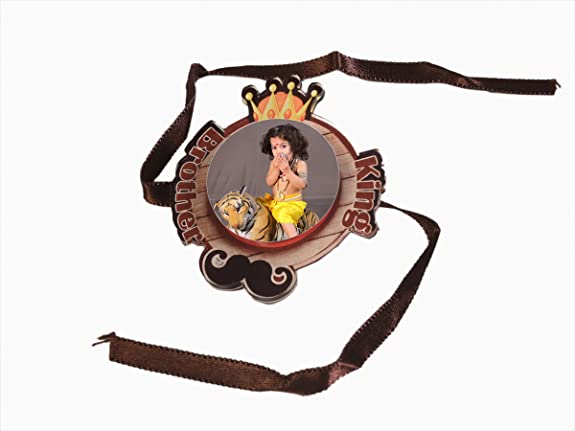 Personalized/Customized Designer Photo Rakhi,Name Rakhi, Art