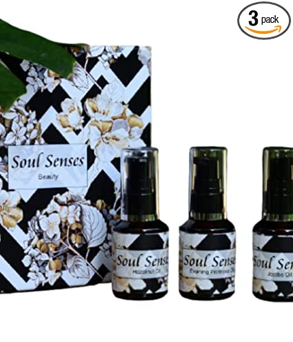 Soul Senses Beauty Oil Combo | Combo pack of Hazelnut Oil, E