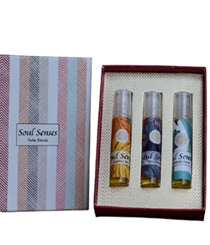 Soul Senses Roller Blends | Combo of Digestive Bliss, Headac